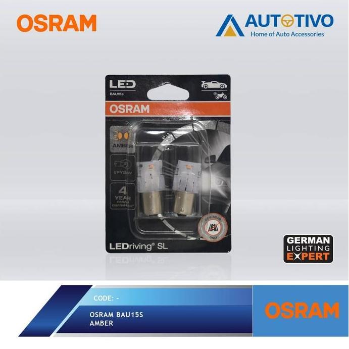 Osram ไฟเลี้ยว Led Py21W 7459Ye Amber 6000 Kelvin Blister Pack ประหยัด