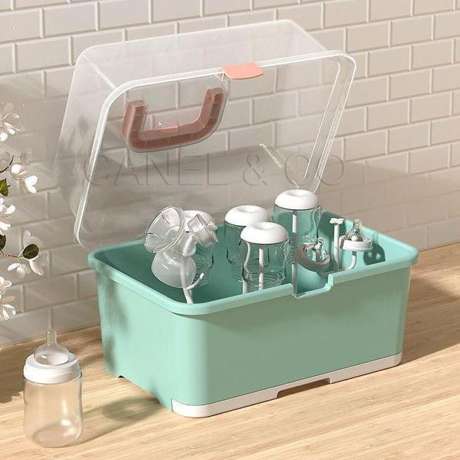 Canel Co ชั้นวางขวดนมสําหรับเด็ก อุปกรณ์สําหรับเด็ก เครื่องอบขวดนม ขวดแก้วอเนกประสงค์