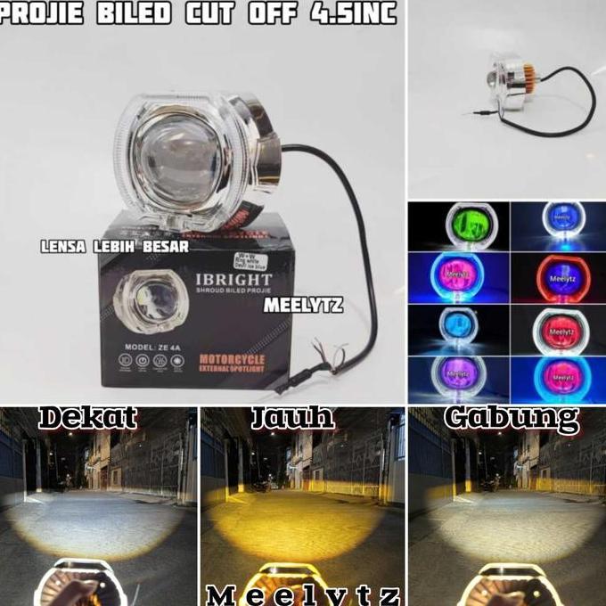 CAHAYA IBRIGHT ZE 4A - โปรเจคเตอร์บิลไลท์คัทออฟ 4.5inc Ibright ZE 4A Plus Shrud และ Devil