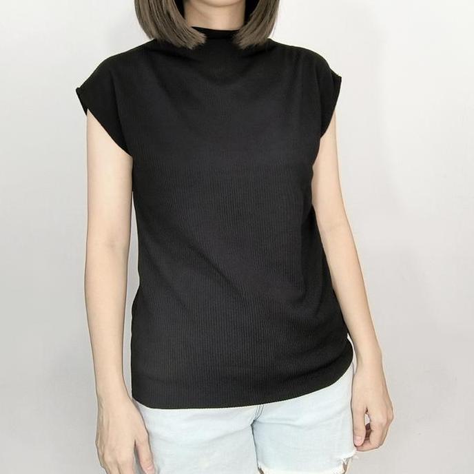 DS118 >> เสื้อถักนิตติ้งแขนสั้นธรรมดาผู้หญิง