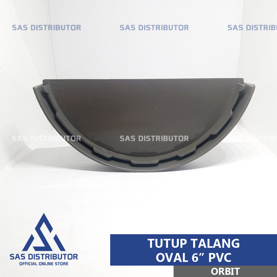 ฝาครอบรางน้ํารูปไข่ 6" นิ้ว PVC Orbit / ฝาครอบรางน้ําครึ่งวงกลม 6" / ฝาครอบรางน้ํารูปไข่ 6" 6"