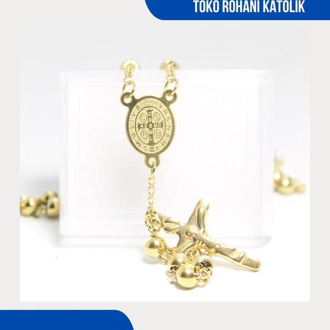 MONEL ROSARY NECKLACE / GOLD SILVER ROSARY NECKLACE / CATHOLIC ROSARY NECKLACE / MONEL GOLD ROSARY /