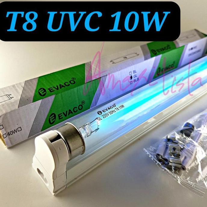 Uvc โคมไฟ Uvc T8 10W Evaco ฆ่าเชื้อโรค ฆ่าเชื้อโรค Water Germs ครบชุดใหม่