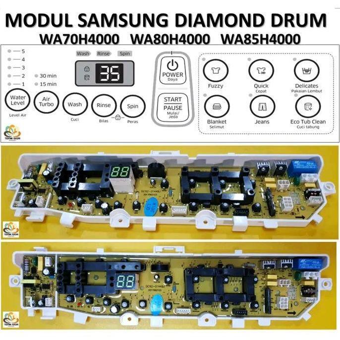 MESIN Samsung Onecool เพชรกลองเครื่องซักผ้าโมดูล Samsung กลองเครื่องซักผ้า PCB โมดูล Samsung Diamond
