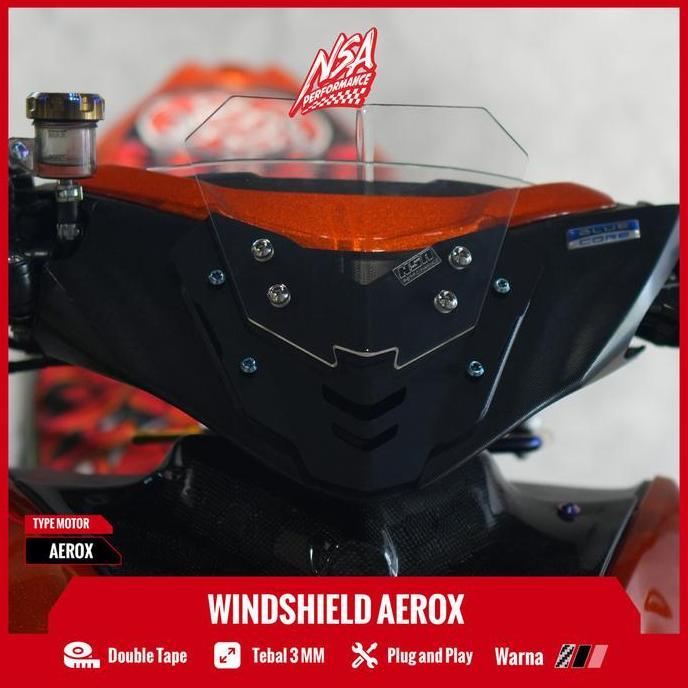 Nsa Performance กระจก Aerox Double Layer Visor Aerox Double Layer อุปกรณ์เสริมรถจักรยานยนต์ Aerox รถ