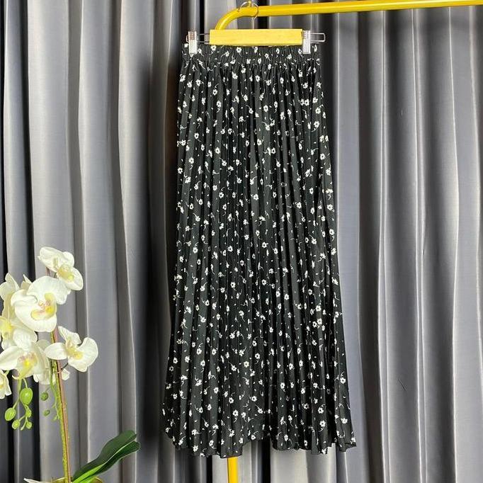 กระโปรงพรีเมี่ยม FLOWER PATTERN PLISKET