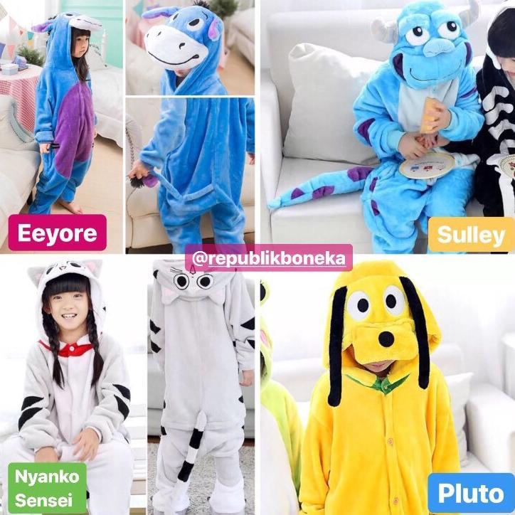 Onesie Dino ไดโนเสาร์ Minion Pikachu กระต่ายลิง Tiger Panda Cat Spiderman Baby Shark Zebra Totoro ยู