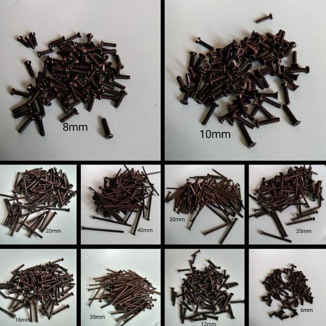 2MM FLAT HEAD BOLT / M2 FLAT BOLT / M2 SCREW [100PCS]