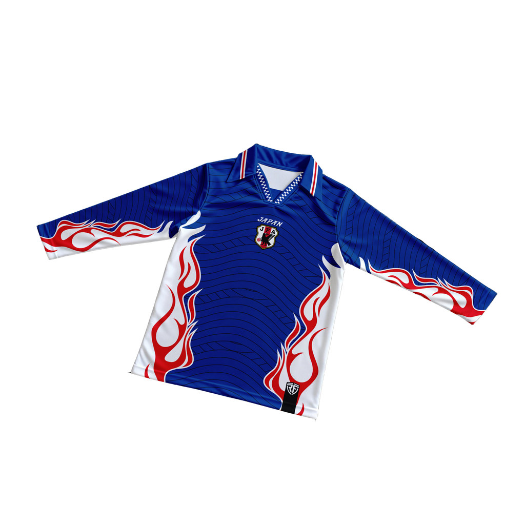 Refive- Jersey VINTAGE แขนยาว Retro Jersey JAPAN 1 เสื้อแขนยาวสําหรับบุรุษและสตรี Premium casual jersey/streetwear