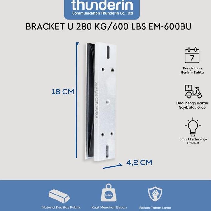 U EM LOCK ตัวยึดกระจก 600 LBS || BRACKET U ZL 280KG || กระจกเต็ม U ZL
