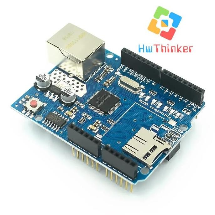 - บอร์ดขยาย Ethernet Shield LAN W5100 สําหรับ Arduino
