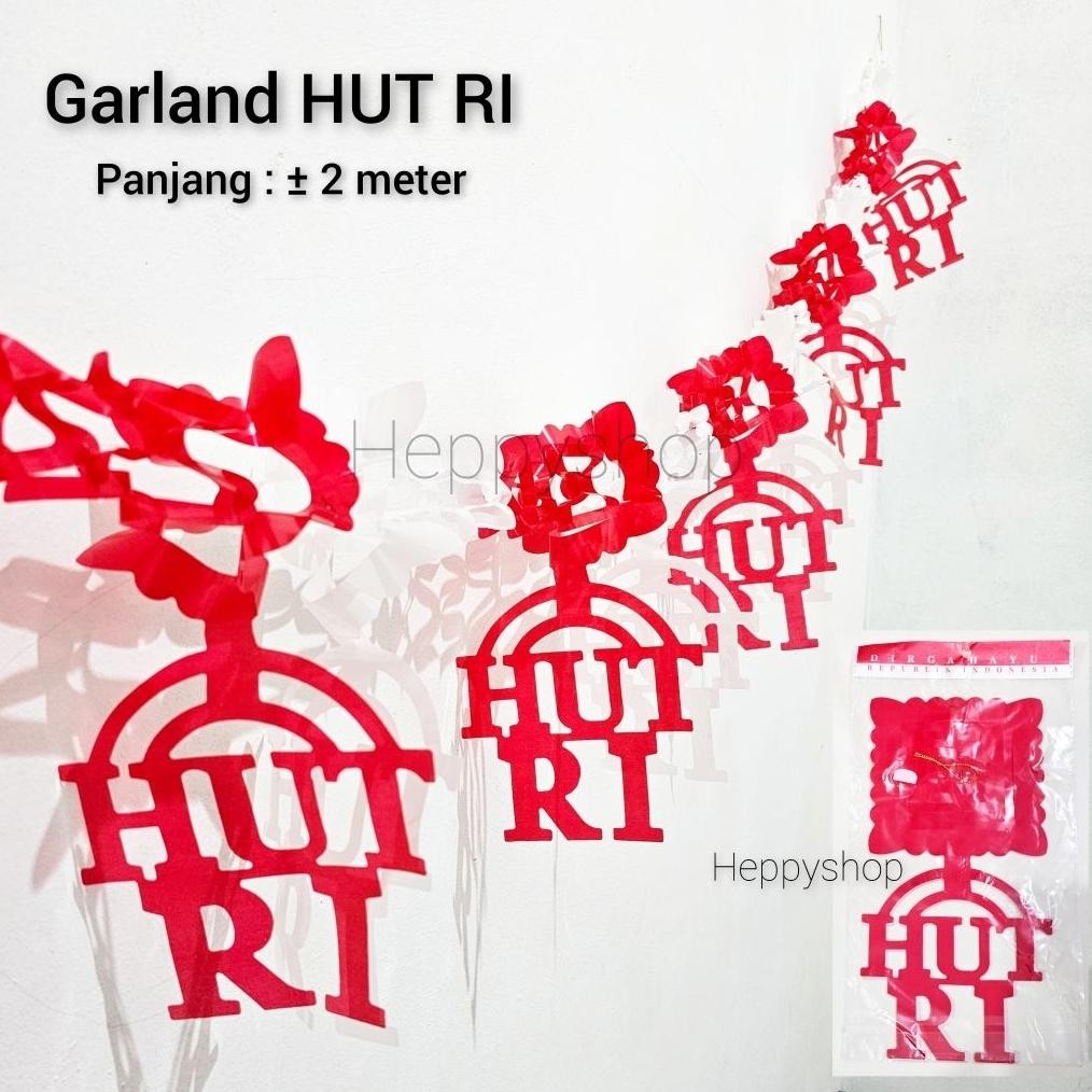 MERAH ร้อน Hj-64 Garland Hut Ri 17 สิงหาคมสีแดงพู่สีขาวตกแต่ง 17 สิงหาคม Hj-64 ร้อน