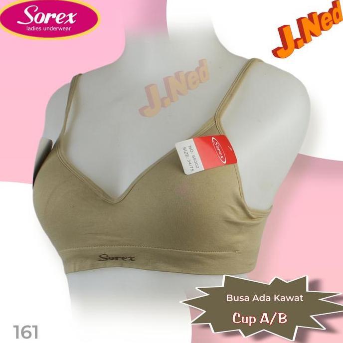 J161 Sorex Thin Foam Bra with Underwire คัพ B ขนาดกลาง ไซส์ 34 - 40