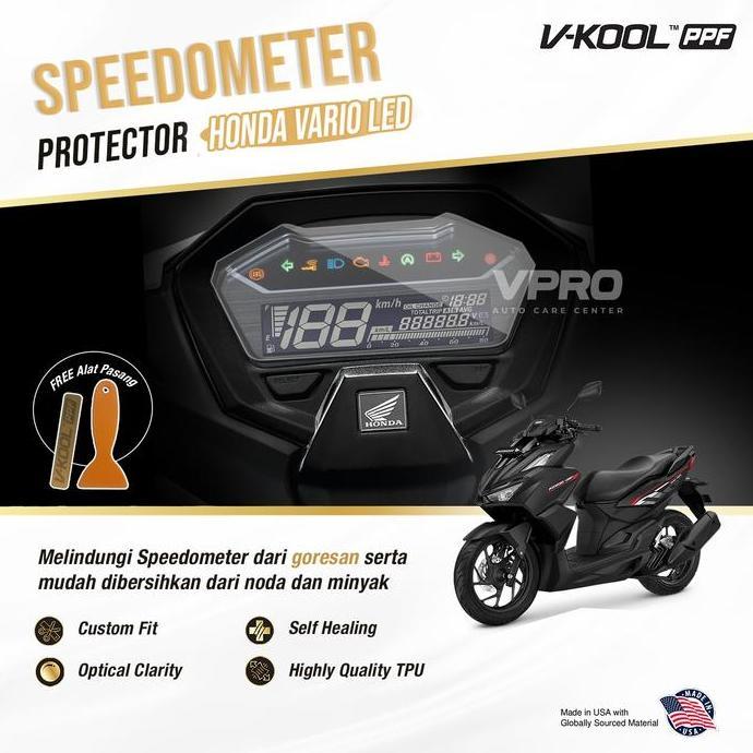 VKOOL PPF มอเตอร์วัดความเร็ว Honda Vario 160 / 125 / 150 LED ใหม่