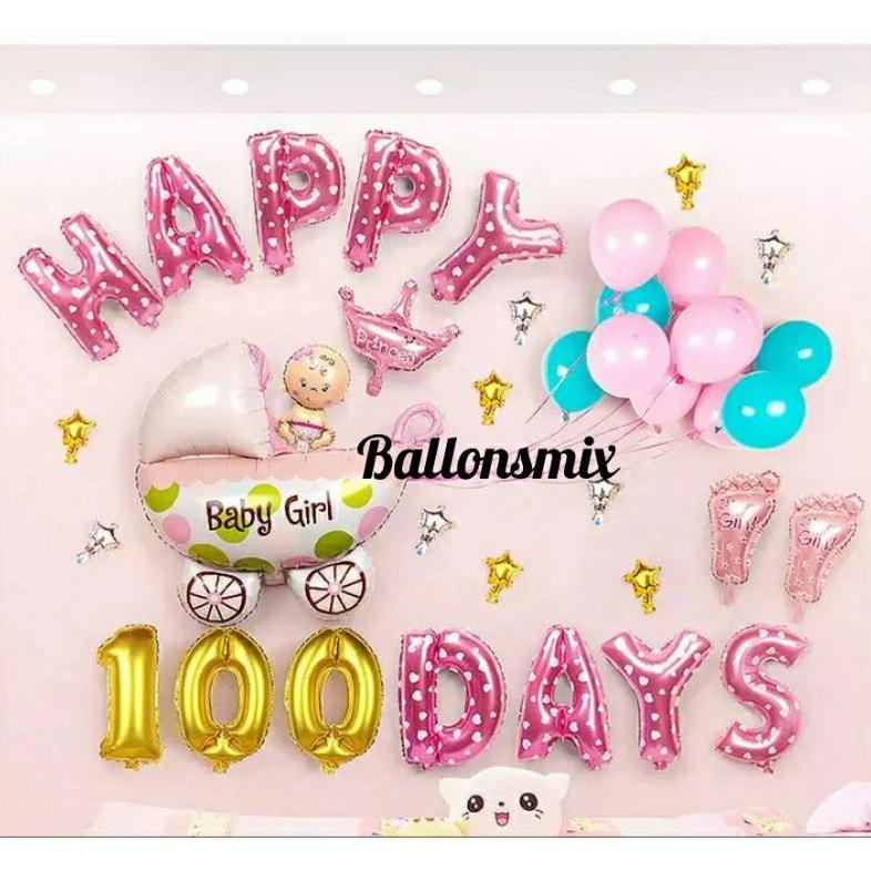 Happy 100 Days Baby Girl/Baby Boy Spiller แพ็คเกจ 0%