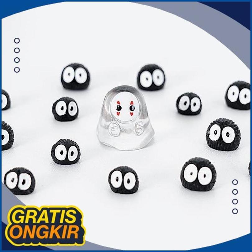 Nfmf Mini Figure No Face Kaonashi Spirited Away Ghibli ตกแต่งบ้านจอแสดงผล Zakka Dr-02