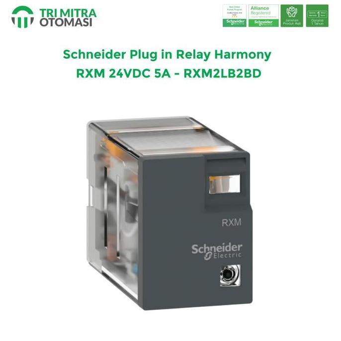 Schneider Plug In รีเลย์ Harmony Rxm 24Vdc 5A - Rxm2Lb2Bd