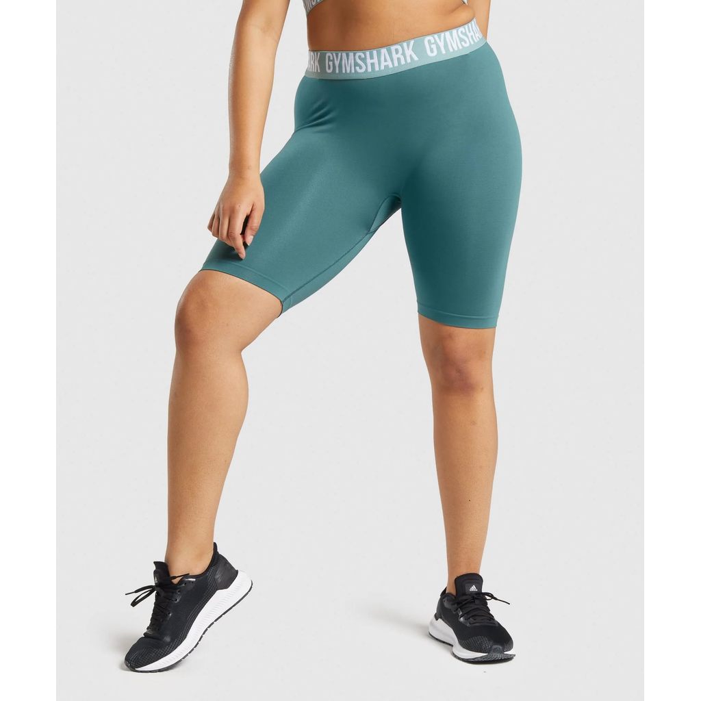 Gym_shark Fit กางเกงขาสั้นปั่นจักรยานไร้ตะเข็บ 5941 PL