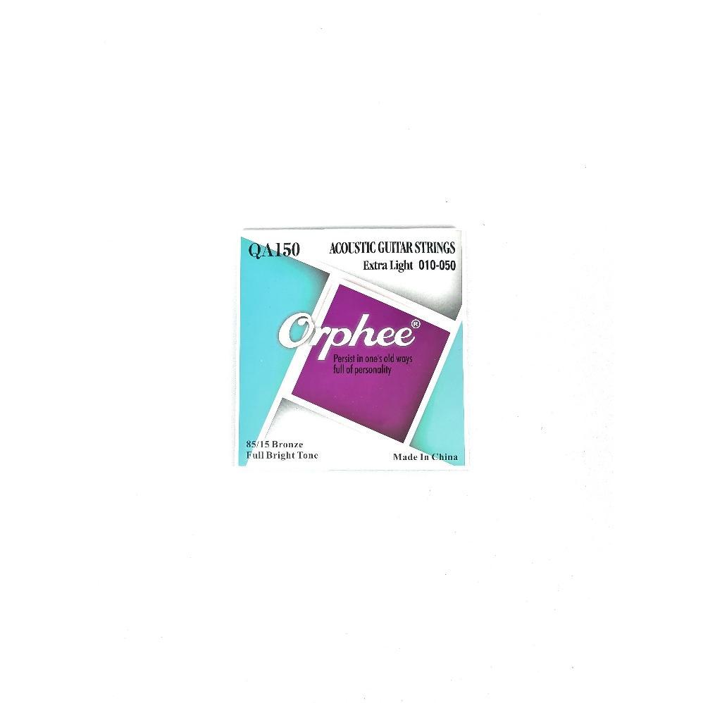Orphee ยี่ห้อคลาสสิกอะคูสติกกีตาร์ไฟฟ้าขนาด 0.09 0.10 ปกติความตึงเครียด 1 ชุด Bonus Pick QA140 QA150