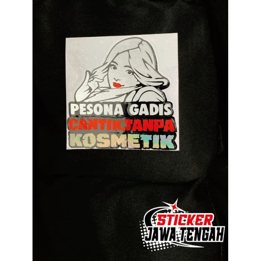 PESONA BEAUTIFUL GIRLS Cutting Sticker WITHOUT COSMETICS สติ๊กเกอร์ตัดขนาด 7.5 x 7.5 CM (3W)