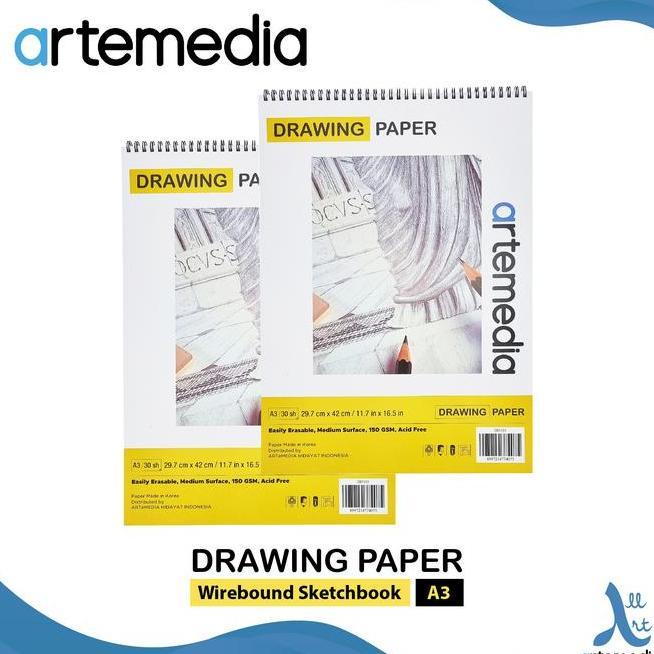 Artemedia Drawing R Book A3 Wire Bound Sketchbook