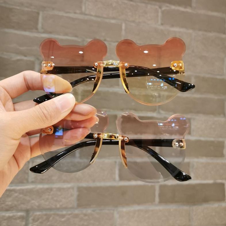 MATA WAREHOUSE Hc แว่นกันแดดเด็ก Bear Motif 6686 แว่นกันแดดเด็กคุณภาพสูงแว่นกันแดดเด็ก