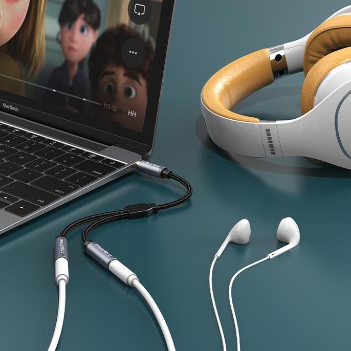 Wkfd- Cabletime 3.5 มม. ชาย 2 หญิง Audio Splitter Aux Cable