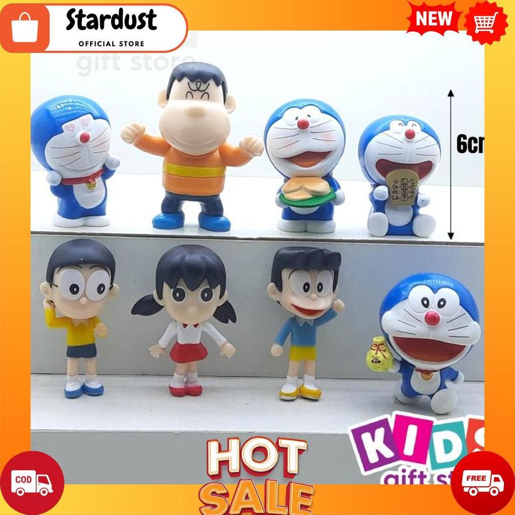 ชุดฟิกเกอร์ DORAEMON NOBITA SUNEO SHIZUKA 8 ชิ้น - ฟิกเกอร์ของเล่น [A3][B2]