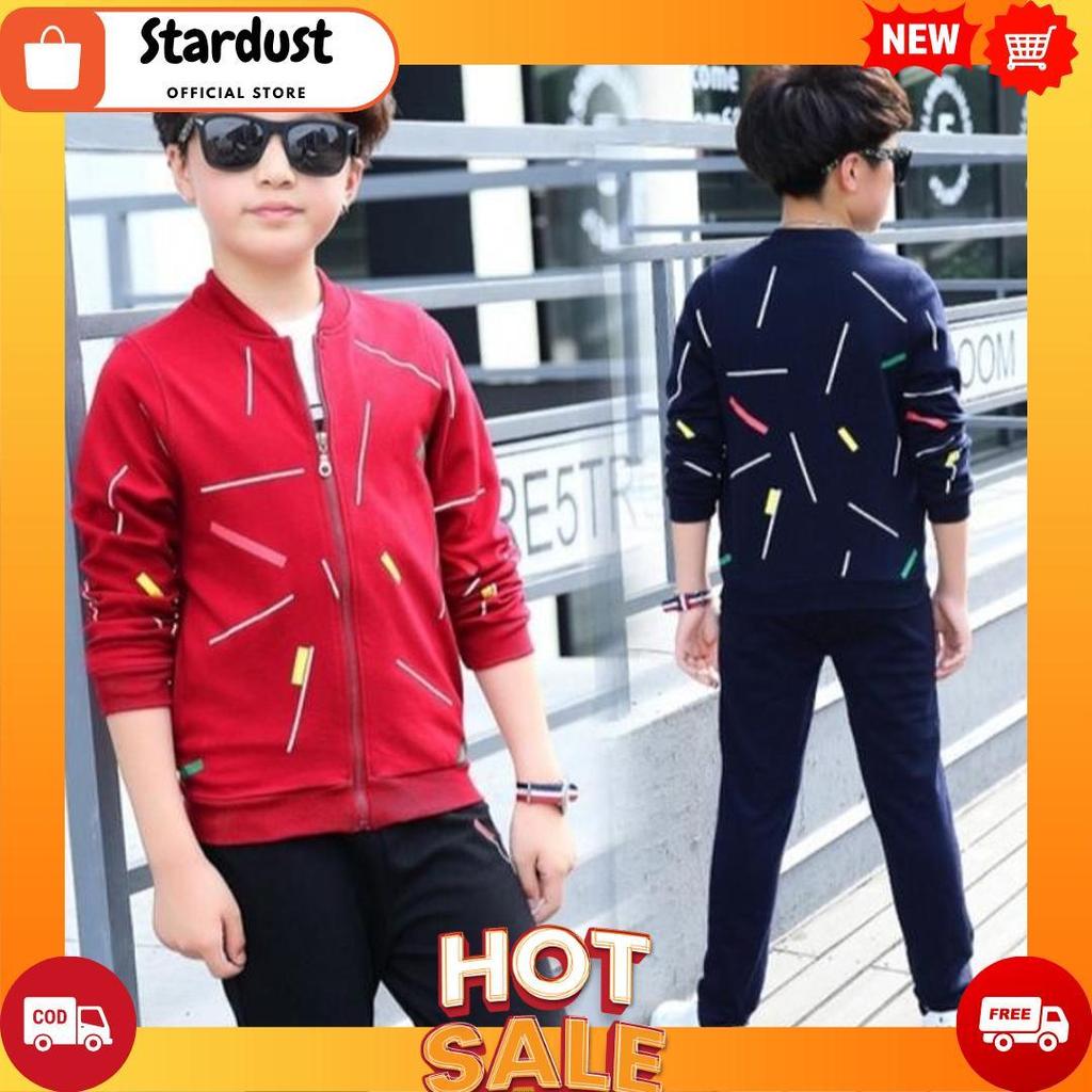 CASUAL BOMBER JACKET สําหรับ CHILDREN AGED 4-11 YEARS / ZIPPER JACKET [J1][B1]