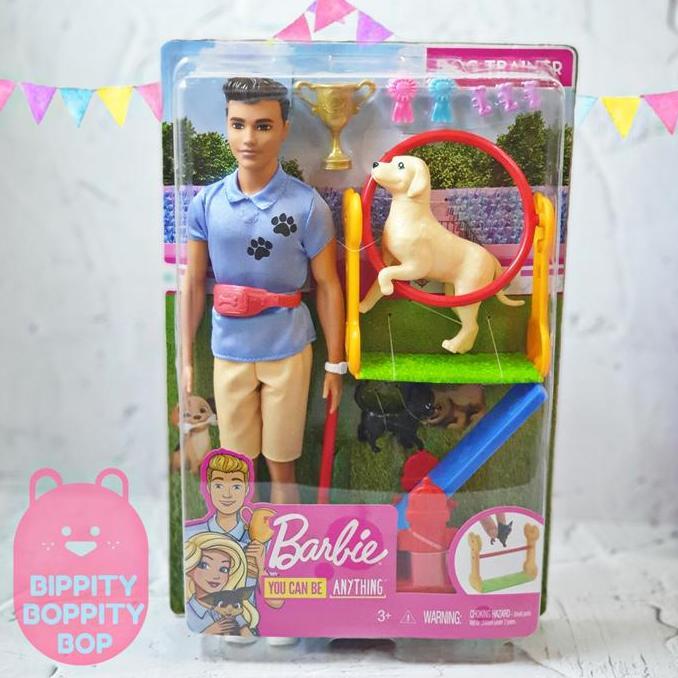 Barbie Can Be Anything / Barbie Ken Career Dog Trainer Playset