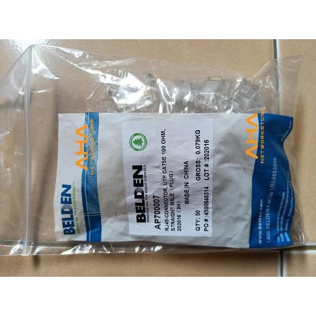 CONNECTOR UTP CAT5E RJ-45 BELDEN CONNECTOR CAT5 BELDEN