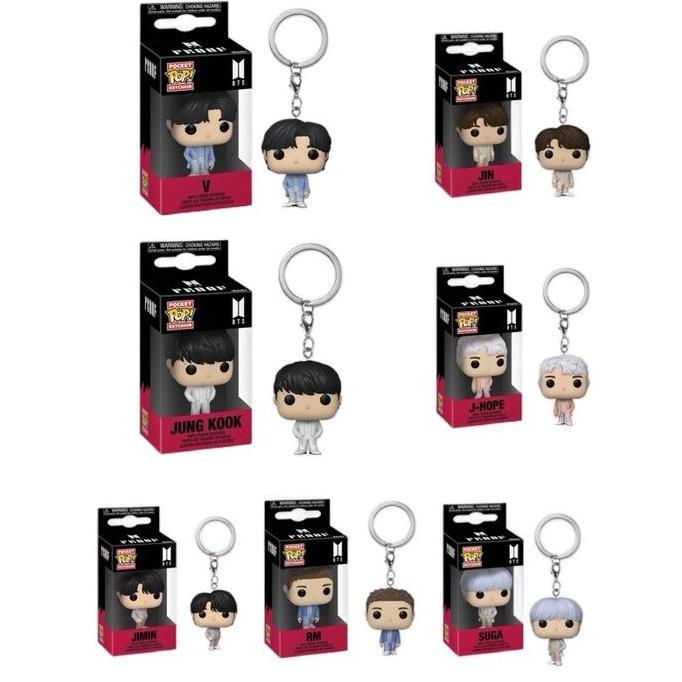 GUNDAN FUNKO POCKET POP พวงกุญแจ พวงกุญแจ BTS PROOF V JUNGKOOK JIMIN JIN SUGA J-HOPE RM พวงกุญแจ bts