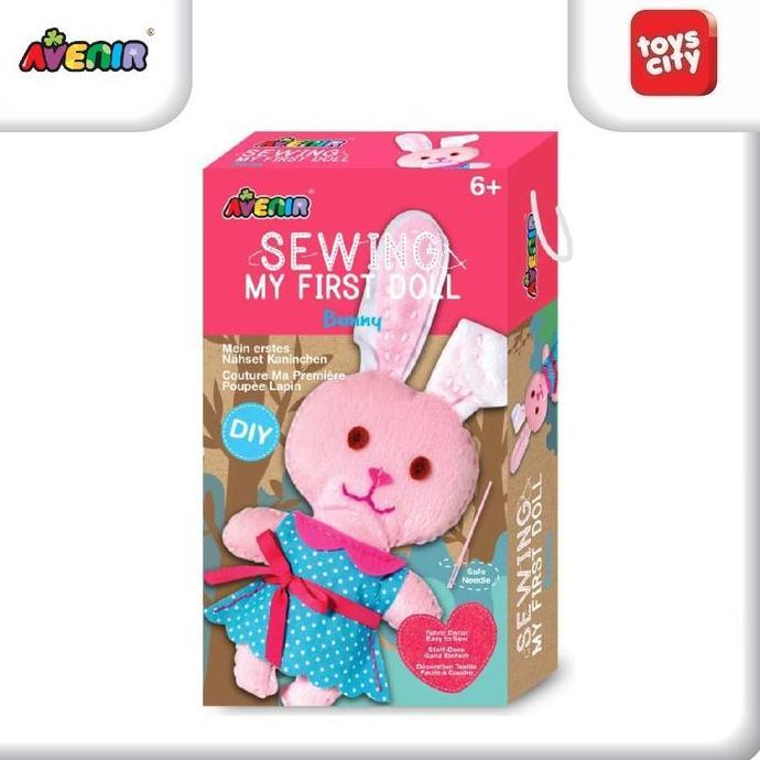 Avenir Sewing My First Doll Bunny, DIY, ของเล่นเย็บผ้าสร้างสรรค์สําหรับตุ๊กตาเด็กอายุ 6 ปี