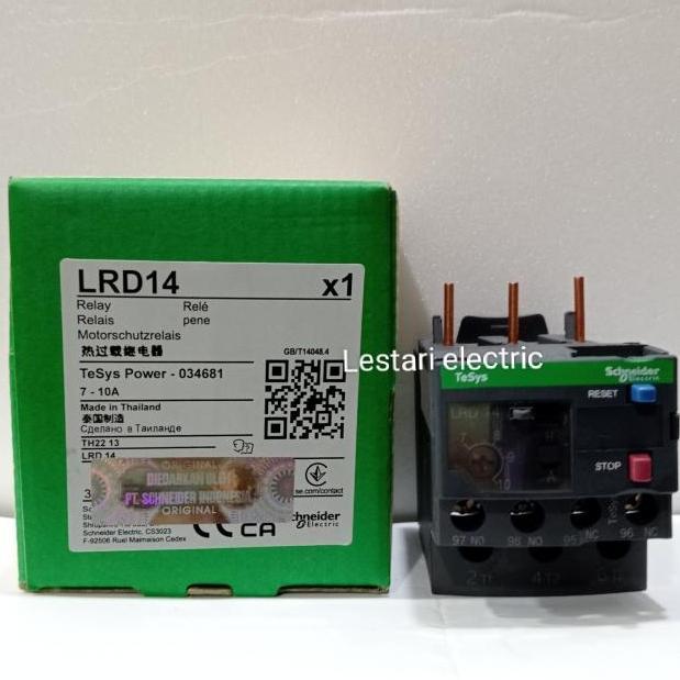 โอเวอร์โหลดความร้อน Lrd14 Lrd 14 Schneider