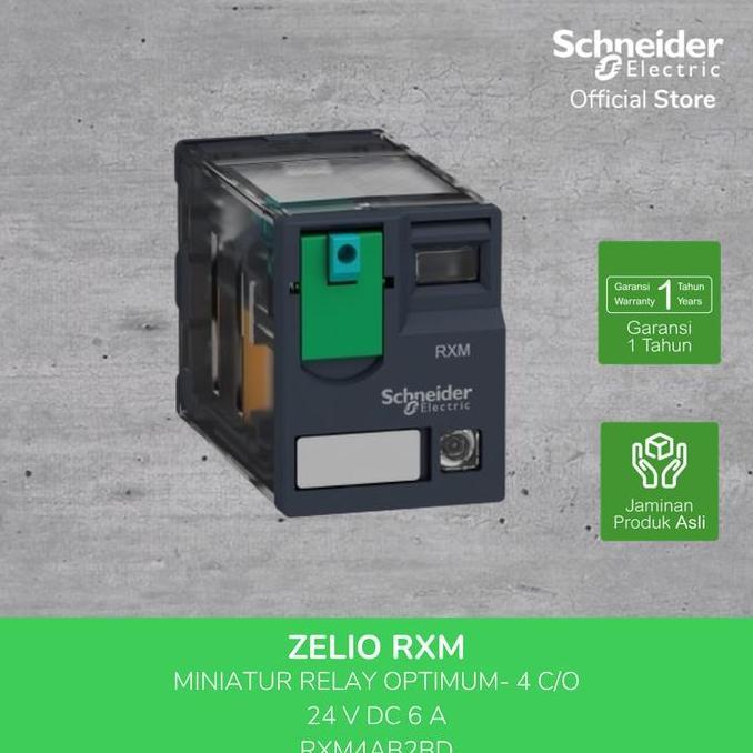 Schneider Electric Zelio Rxm4Ab Plug In Relay 24V Dc 6 A Led Rxm4Ab2Bd ราคาพิเศษ!
