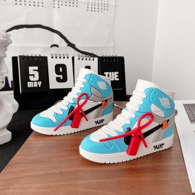 NIKE AJ OFF WHITE SERIES - เคส Airpods Nike X Off White Gen 1 2 3 PRO