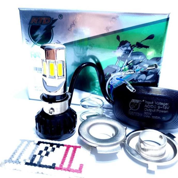 Rtd 6 ด้าน m02e ไฟหน้า led 6 ด้าน h6 h4 ac และ dc