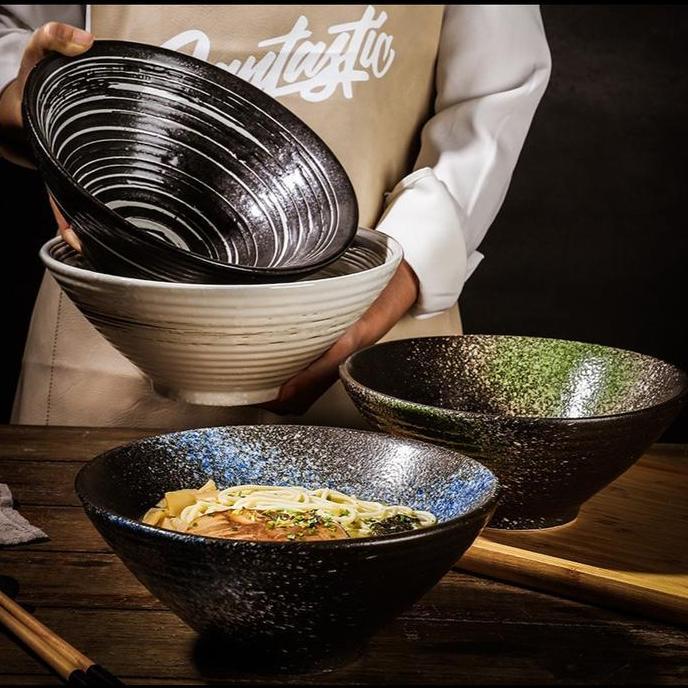 Yui Ramen Hat Bowl / Cafe Fanant Bowl Ramyeon Japan Korea Ceramic Rustic Aesthetic