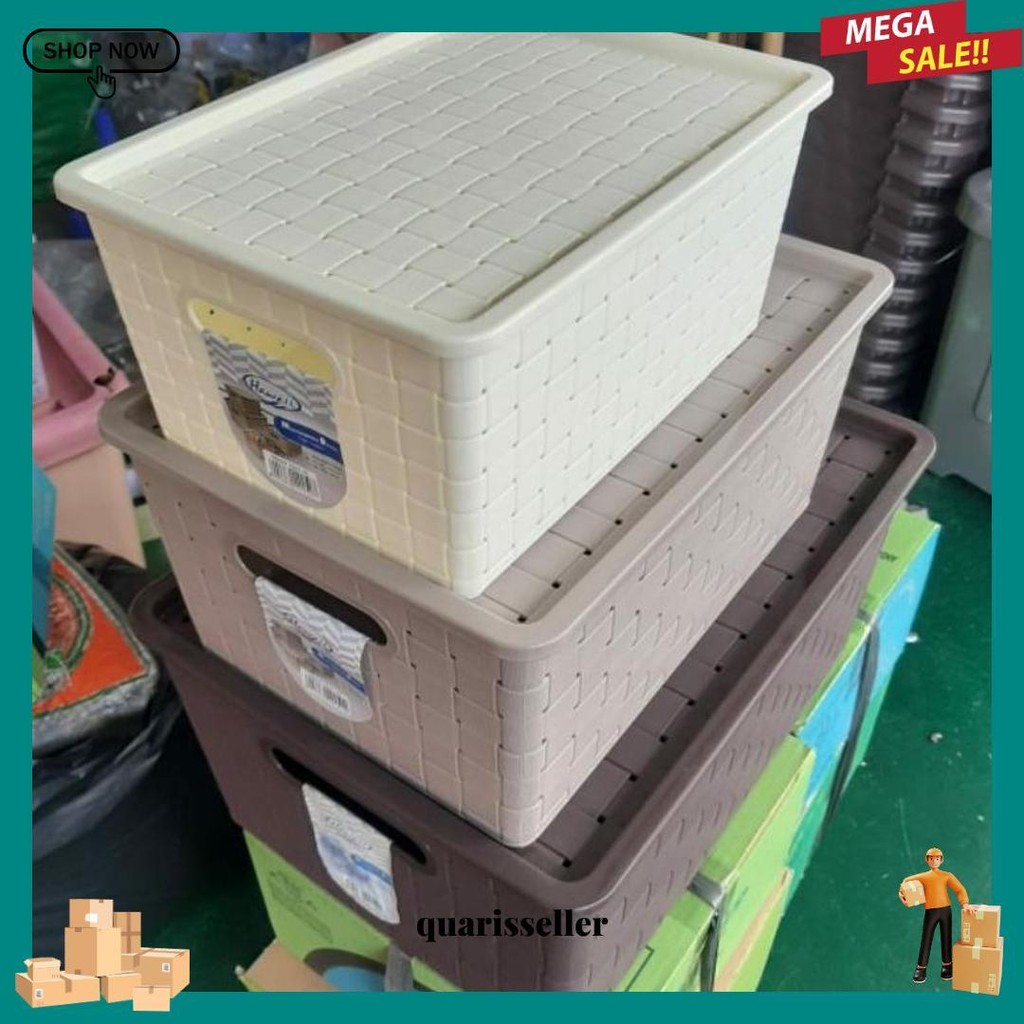 ตะกร้าอเนกประสงค์พร้อมฝาปิด / ตะกร้าแฟ้ม Lugano Size S - M - L