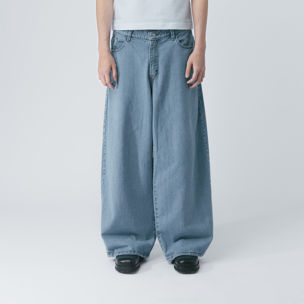 Foma Wide Light Denim / Denim Pants / กางเกง Unisex