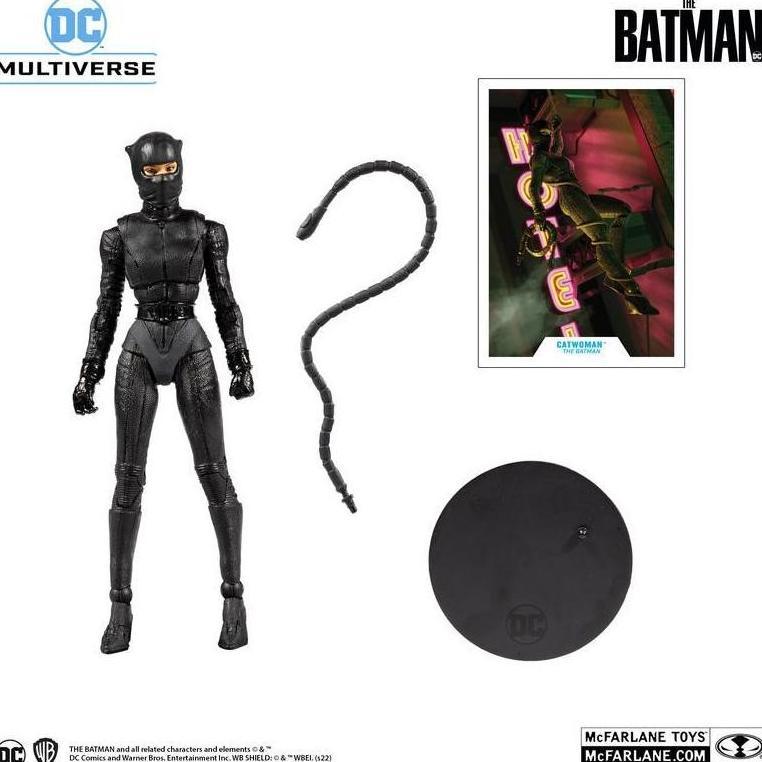MCFARLANE ของเล่น DC MULTIVERSE CATWOMAN THE BATMAN MOVIE ACTION รูปของเล่นและ HOBBY COLLECTION EDWA