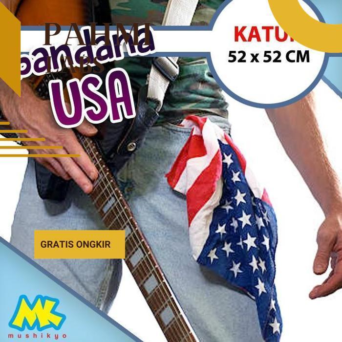 Dw-45 u-45 ghs-55 USA Bandana / ผ้าพันคอธงชาติอเมริกันคุณภาพ