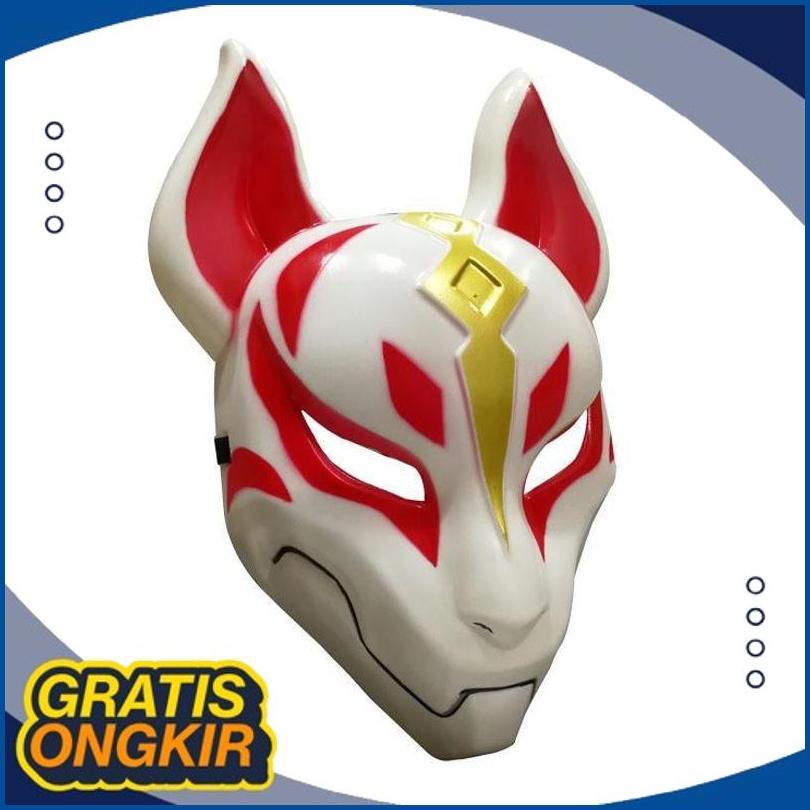 Tokf Fox Kitsune Japan Fortress Night Halloween Mask Japan Traditional Dr-02