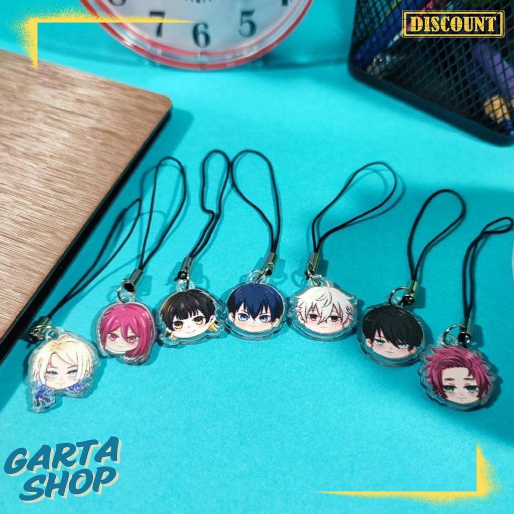 GANTUNGAN HP Nih Nih Anime Blue Lock Phone Strap - Isagi Yoichi - Bachira Meguru - Chigiri Hyouma - 
