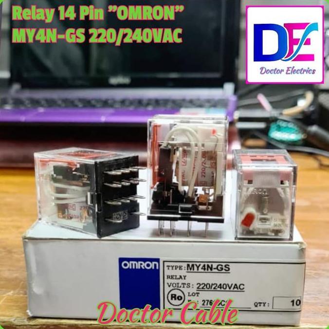 รีเลย์ Omron My4N-Gs My4N Gs 220-240Vac 220Vac 240V 14 ฟุตคุณภาพสูง