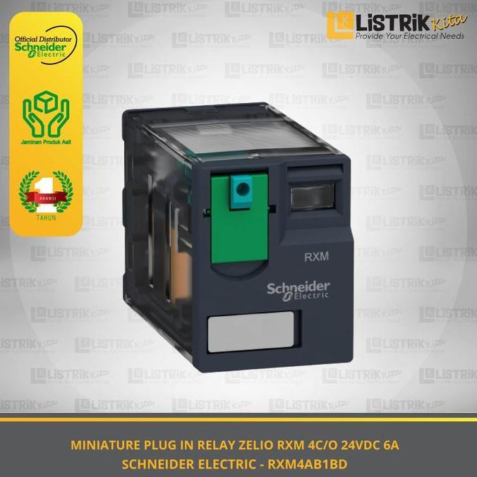 Schneider Plugin รีเลย์ Zelio Rxm 4C/O 14Pin 6A ไม่มี Led - Rxm4Ab1Bd