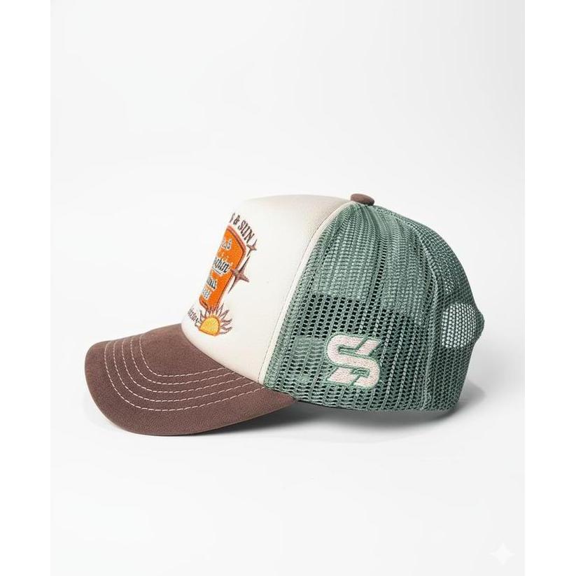 ใหม่- Kids Trucker Hat Surfing & Sun Caps Twill Suede ปักโลโก้ | หมวกเด็กตาข่าย