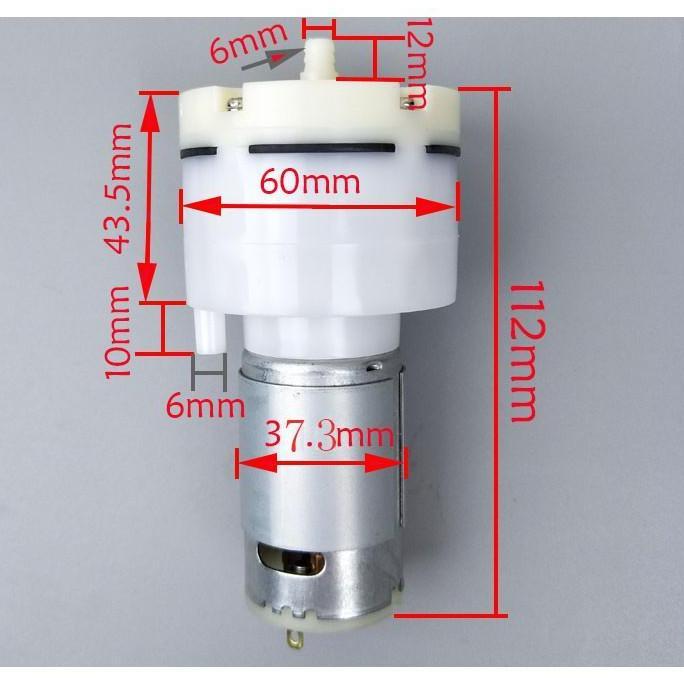 VACUUM PUMP DC 12V VACUUM PUMP RS555 16L/MIN AERATOR