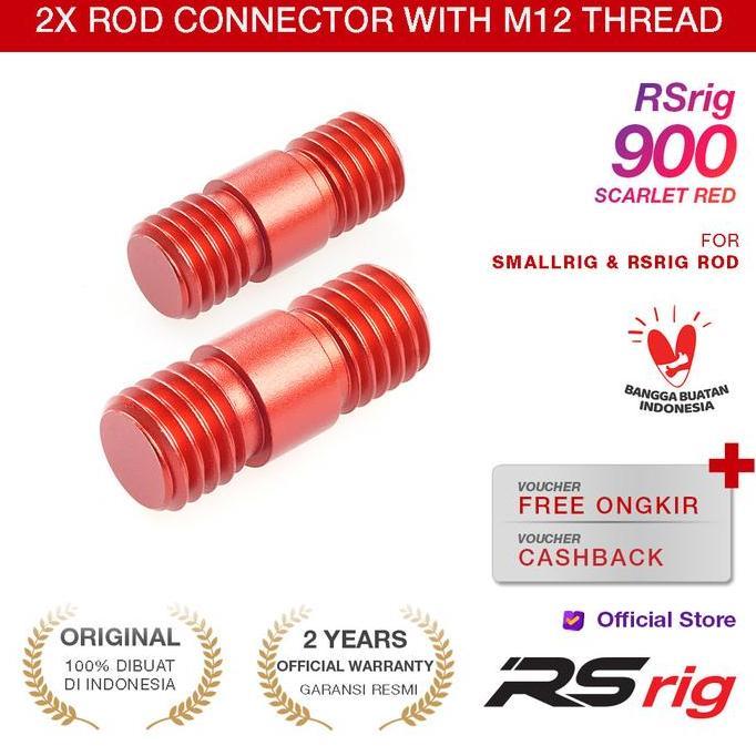 Xystud- ขั้วต่อ Smallrig 900Rod พร้อมด้าย M12 ถึง M12 สําหรับ Smallrig 15 มม. 900