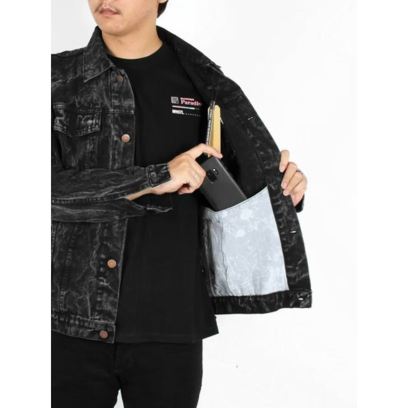 ZNINE STORE แจ็คเก็ตยีนส์ผู้ชาย 12 ออนซ์หนานุ่ม ไซส์ M-3XL สีน่าดึงดูด